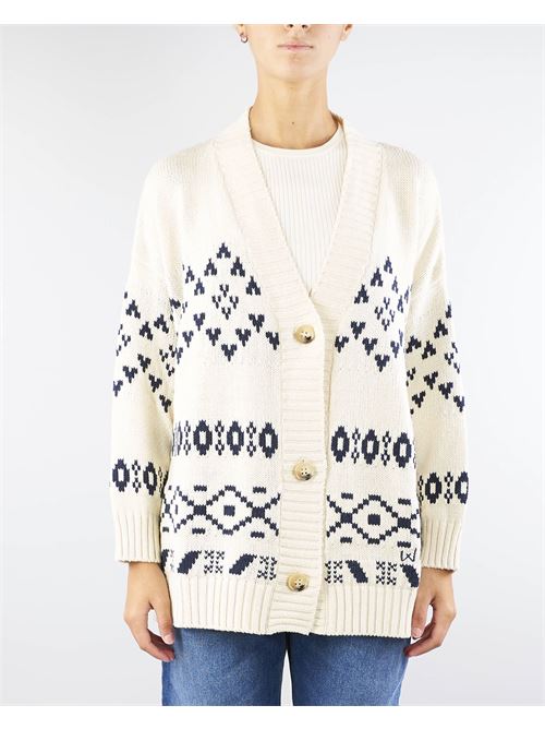 Cardigan oversize in cotone jacquard Max Mara Weekend MAX MARA WEEKEND | Cardigan | ACACIA1